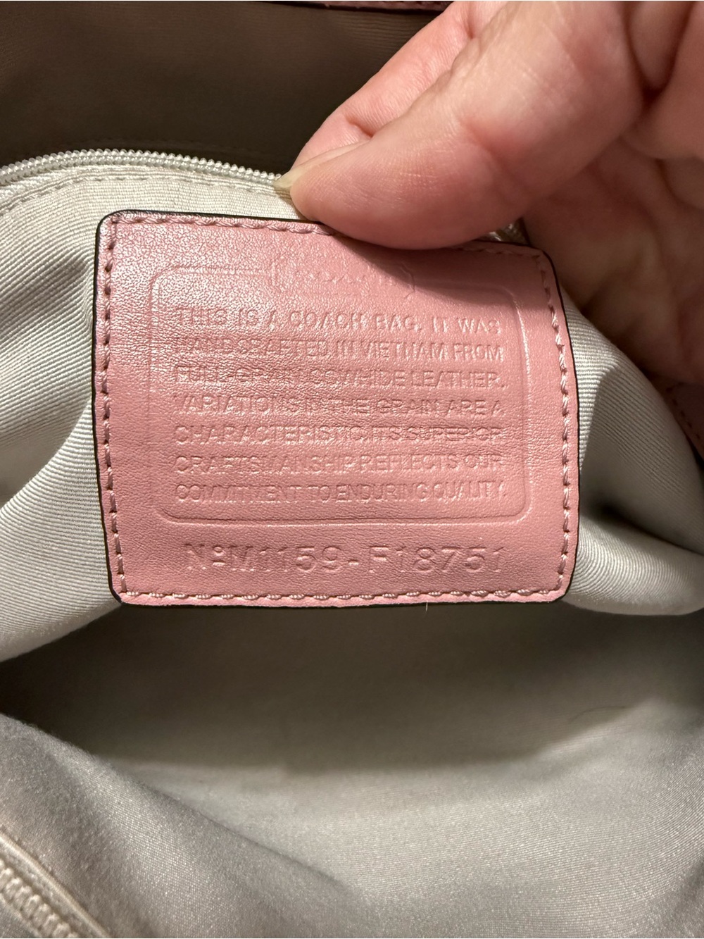 Soft Pink Leather Tote Bag with Buckle Accent - Picture 8 of 10